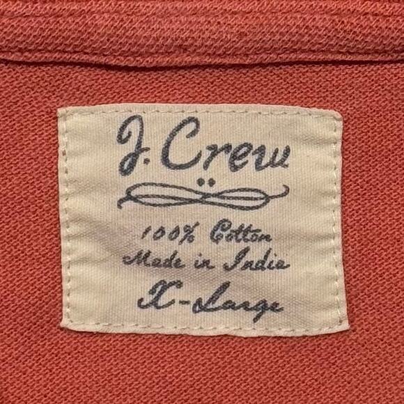 J Crew Polo Preppy Country Club Lacrosse Ivy League Old Money Nantucket Red XL - Picture 3 of 7